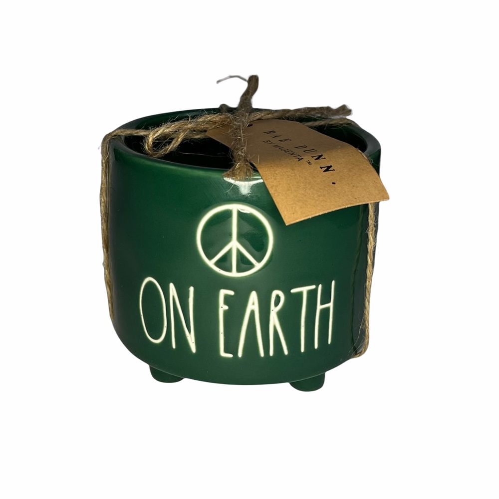 NWT Rae Dunn EARTH Plant Pot